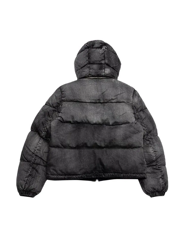 Куртка PURPLE BRAND Denim Puffer Jacket — изображение 2 из 3, черный