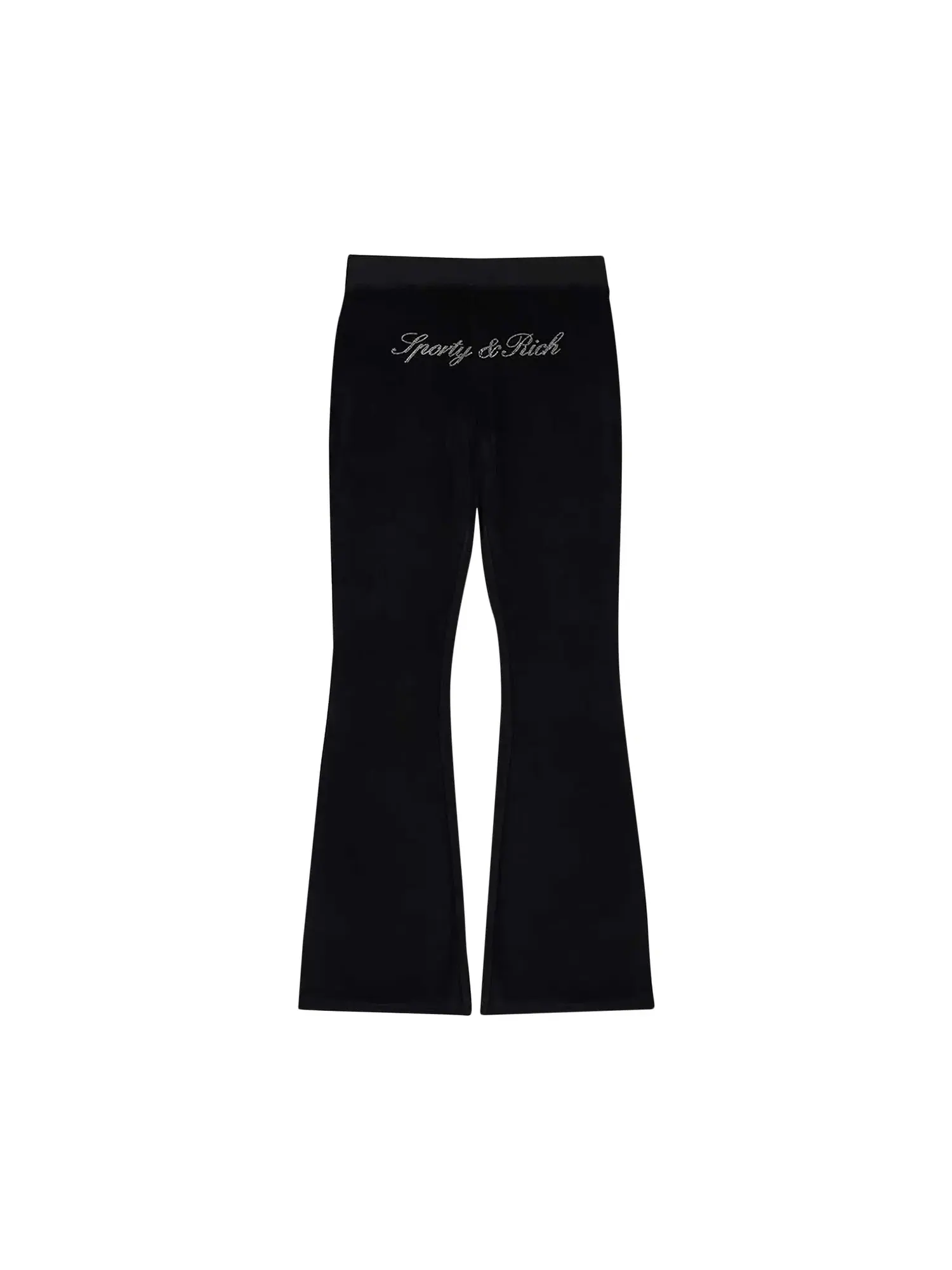 Спортивные штаны Sporty & Rich Signature Logo Krystal — изображение 2 из 2, черный