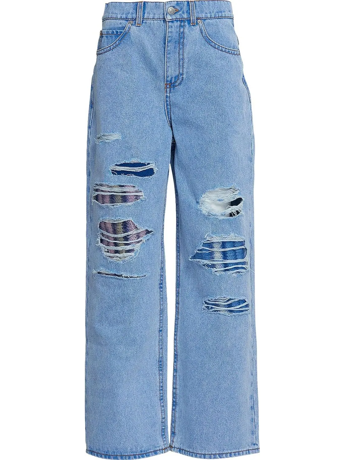 Джинсы Marni Mohair Patch Denim Jeans 'Illusion Blue' — изображение 1 из 1, синий