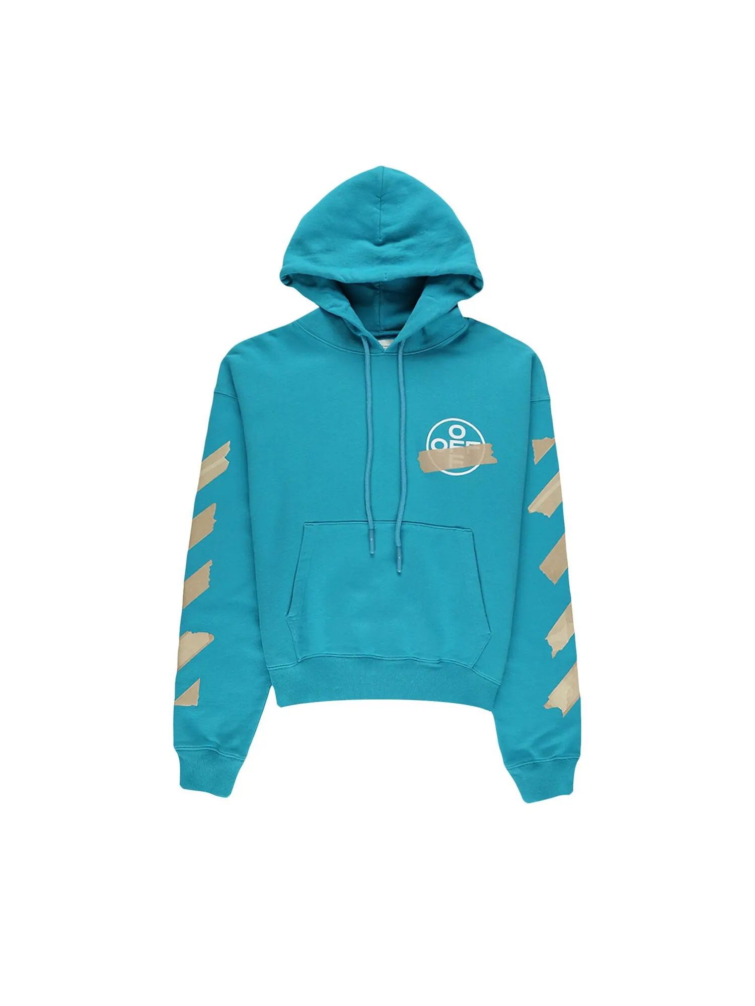 Толстовка Off-White Tape Arrows Ov Petrol Blue — изображение 1 из 2, синий