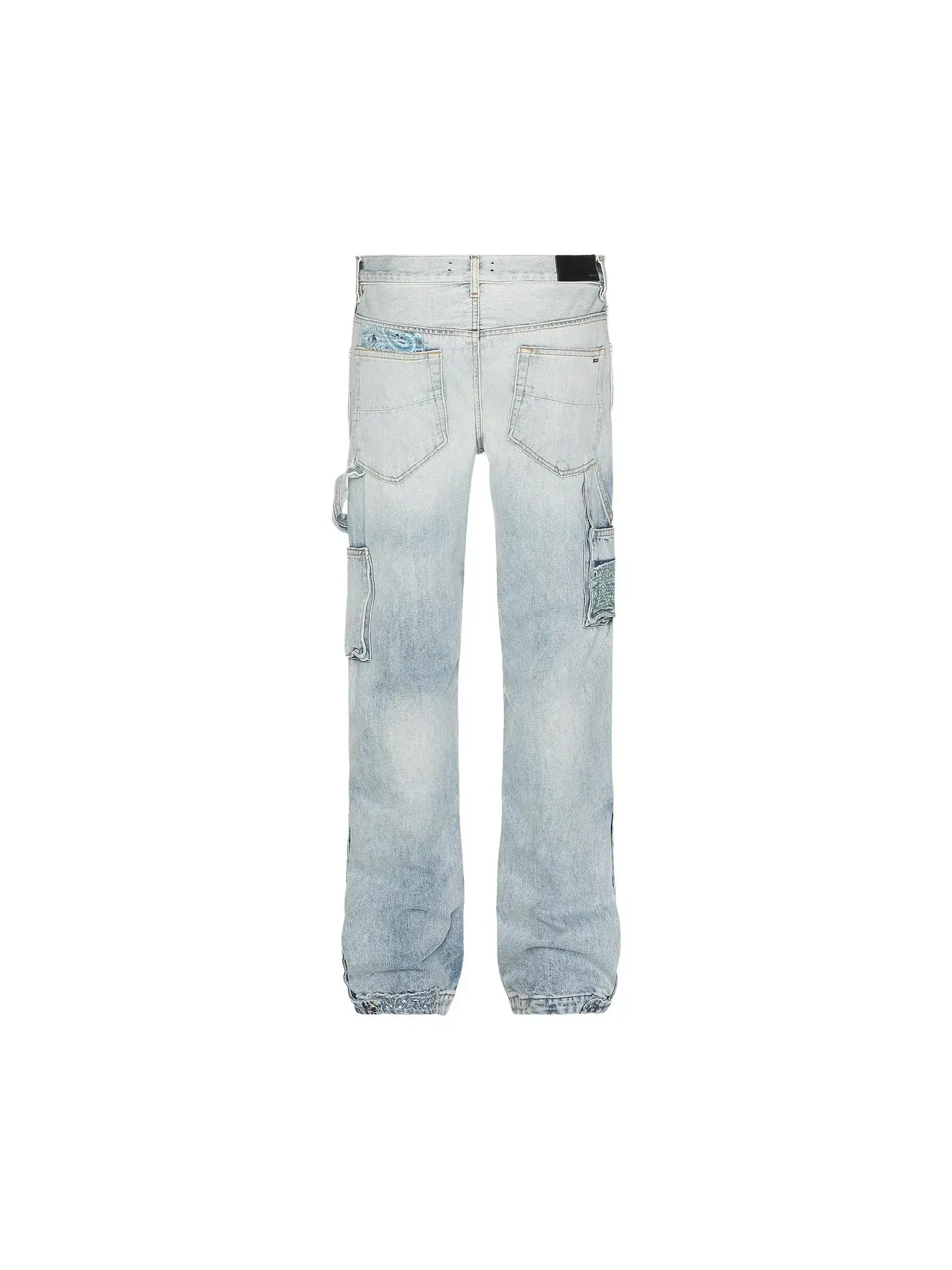 Джинсы Amiri Patchwork Bandana Carpenter Straight Jean — изображение 2 из 2, джинсовый синий синий