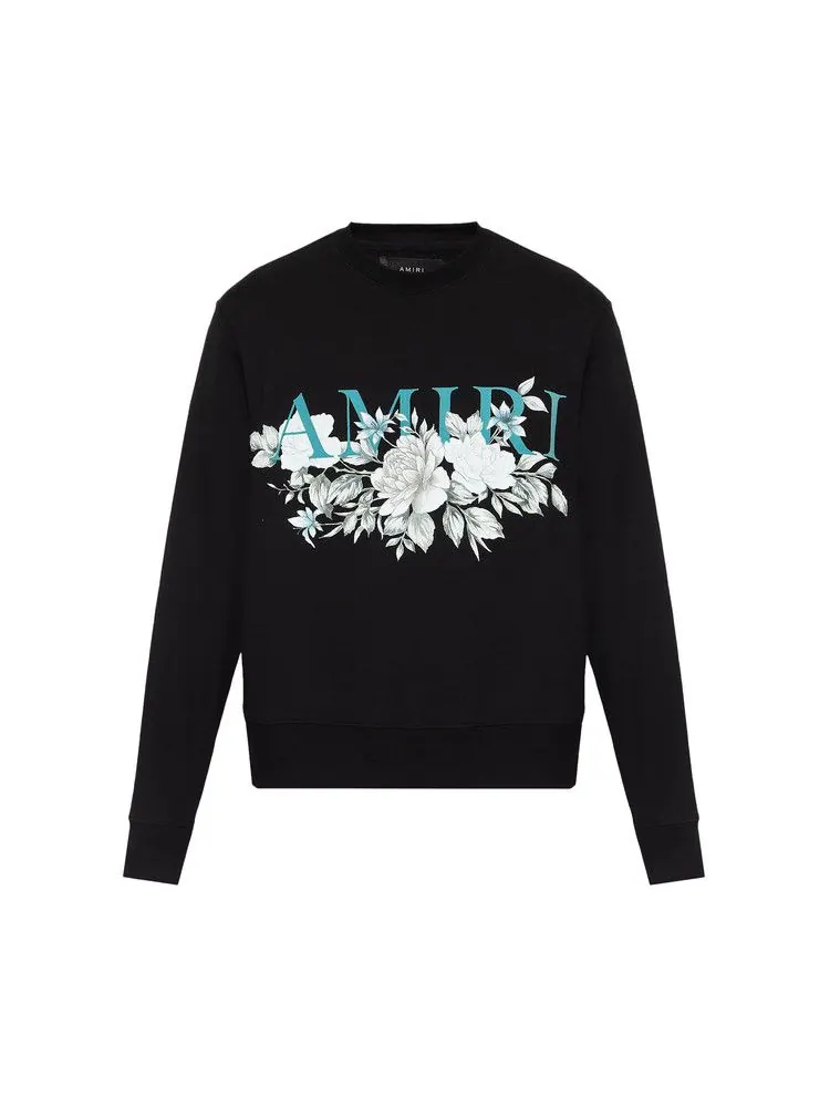 Свитер Amiri Floral Logo Crew