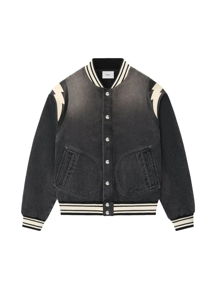 Бомбер Rhude Denim Lightning Bomber 'Black'