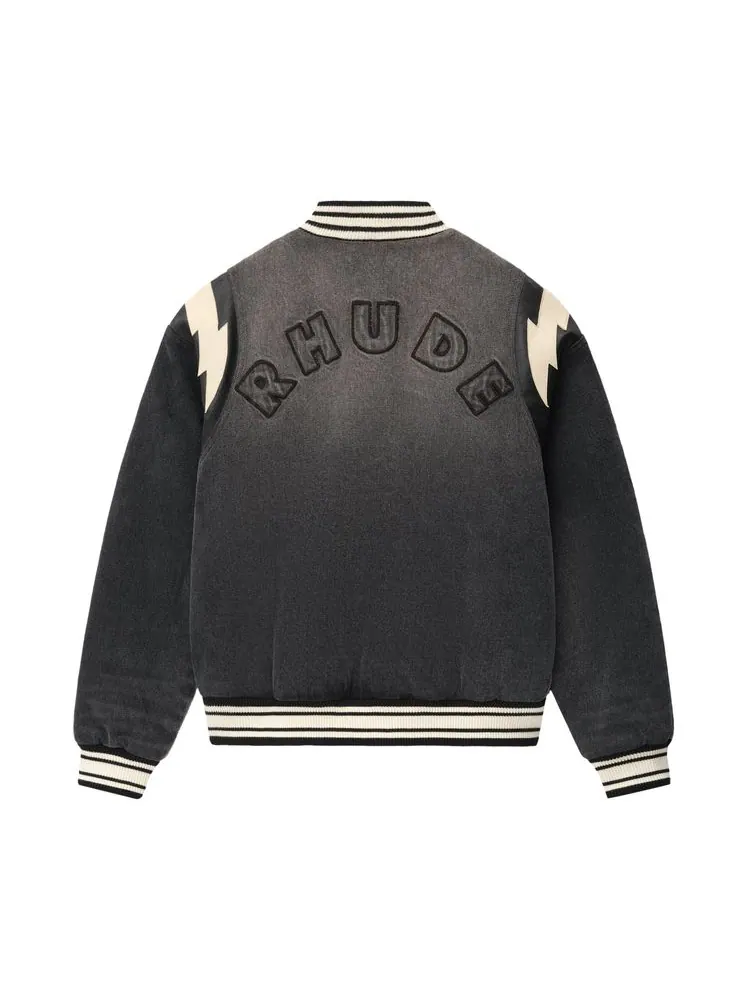 Бомбер Rhude Denim Lightning Bomber 'Black' — изображение 2 из 2, черный