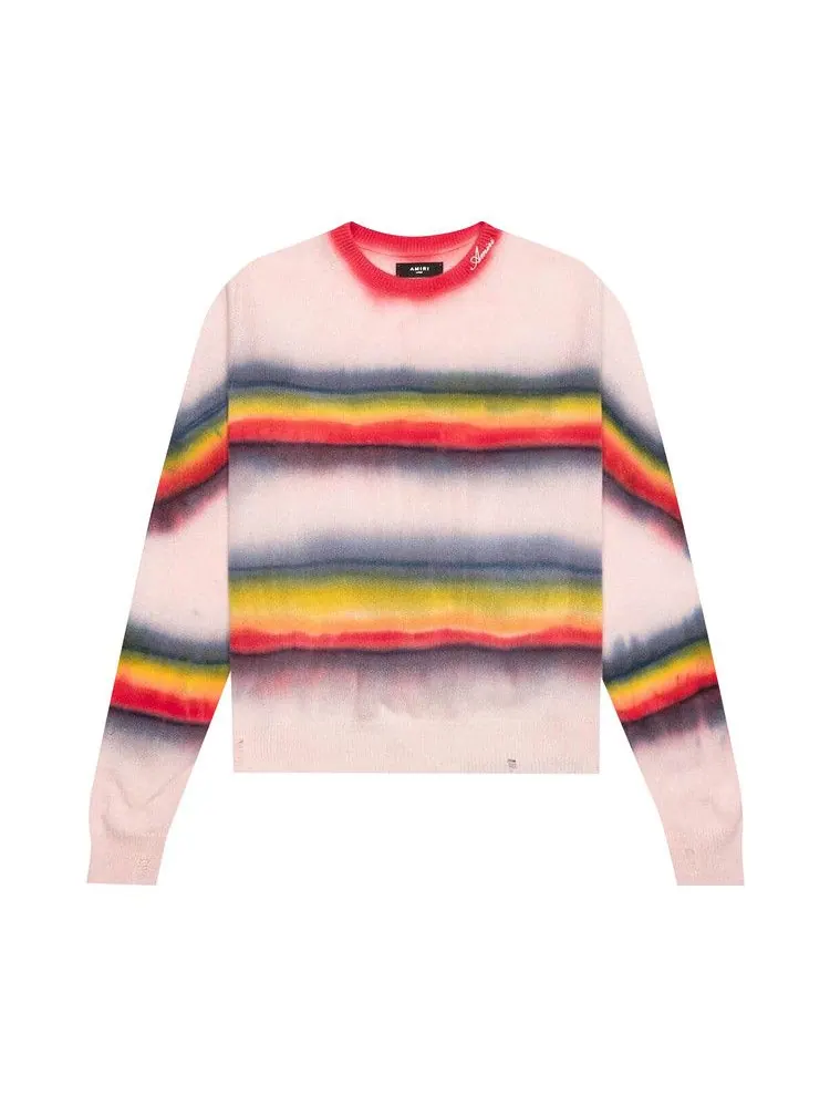 Свитер Amiri Rainbow Tie Dye Crew