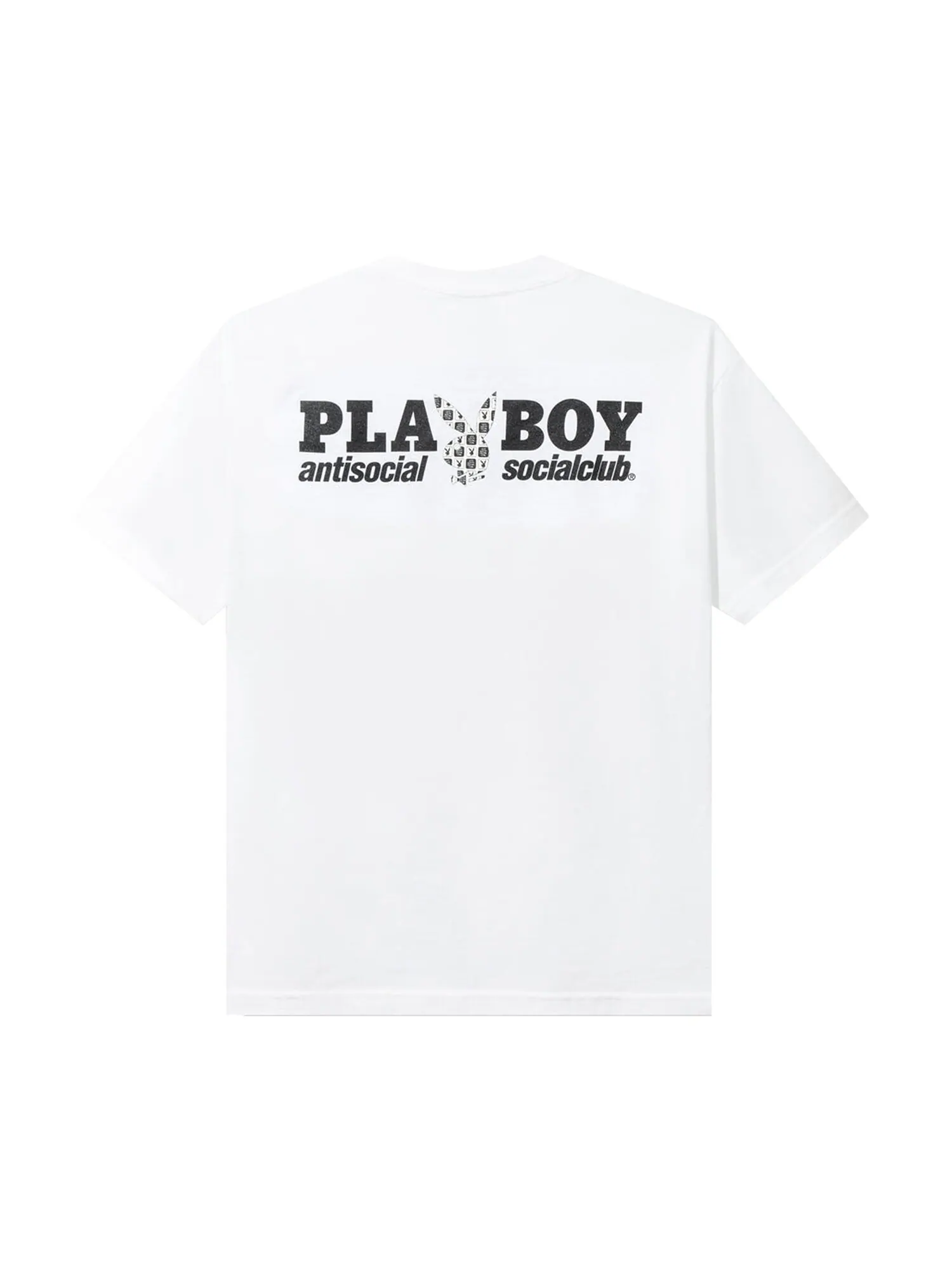 Футболка в клетку Anti Social Social Club x Playboy — изображение 2 из 2, белый