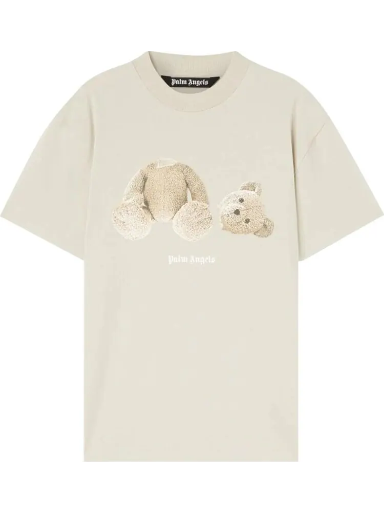 Футболка Palm Angels Bear Classic Tee 'Beige/Brown' — изображение 1 из 1, загар
