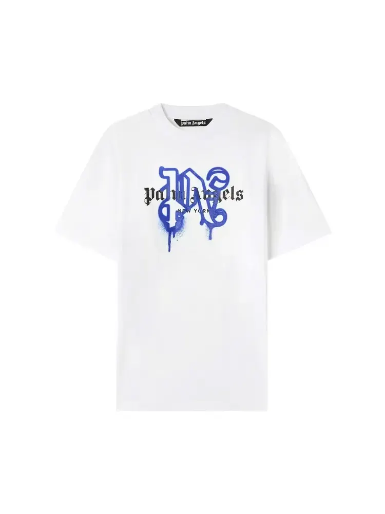 Футболка Palm Angels NY Monogram Spray Tee — изображение 1 из 1, белый
