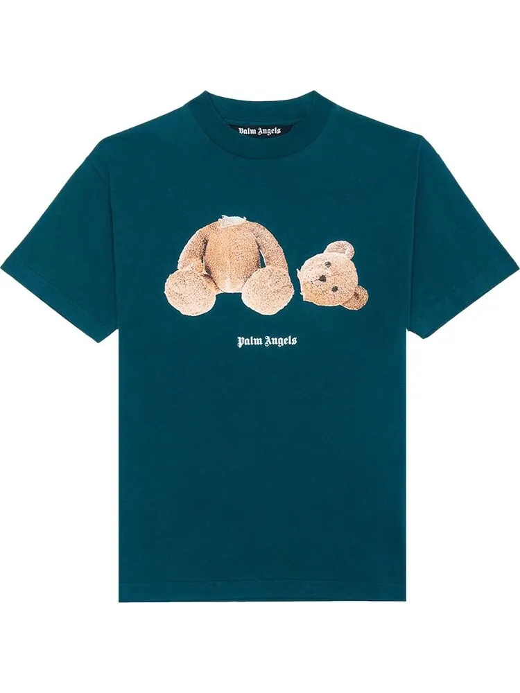 Футболка Palm Angels Bear Tee 'Forest Green/Brown' — изображение 1 из 2, зеленый
