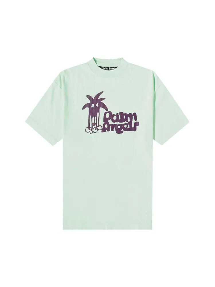 Футболка Palm Angels Douby Classic Tee — изображение 1 из 1, зеленый