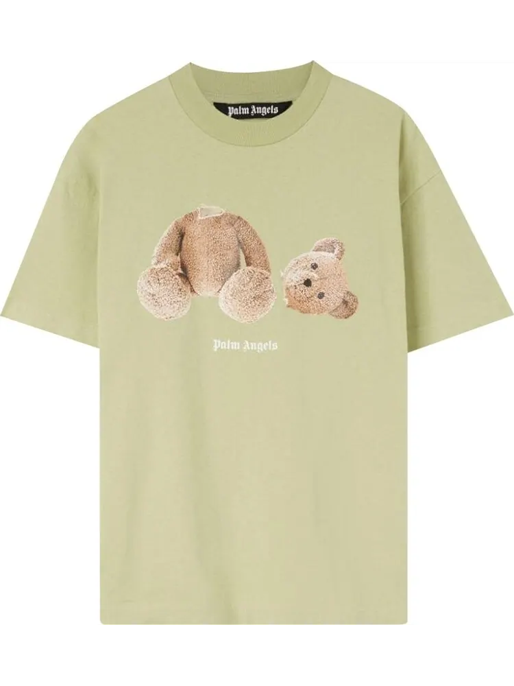 Футболка Palm Angels PA Bear Classic Tee 'Mint/Brown' — изображение 1 из 1, коричневый
