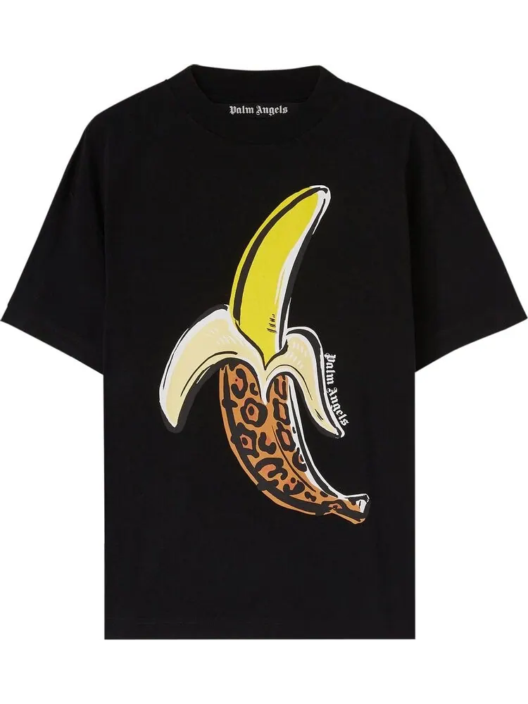 Футболка Palm Angels Banana Classic Tee 'Black/Yellow' — изображение 1 из 1, черный