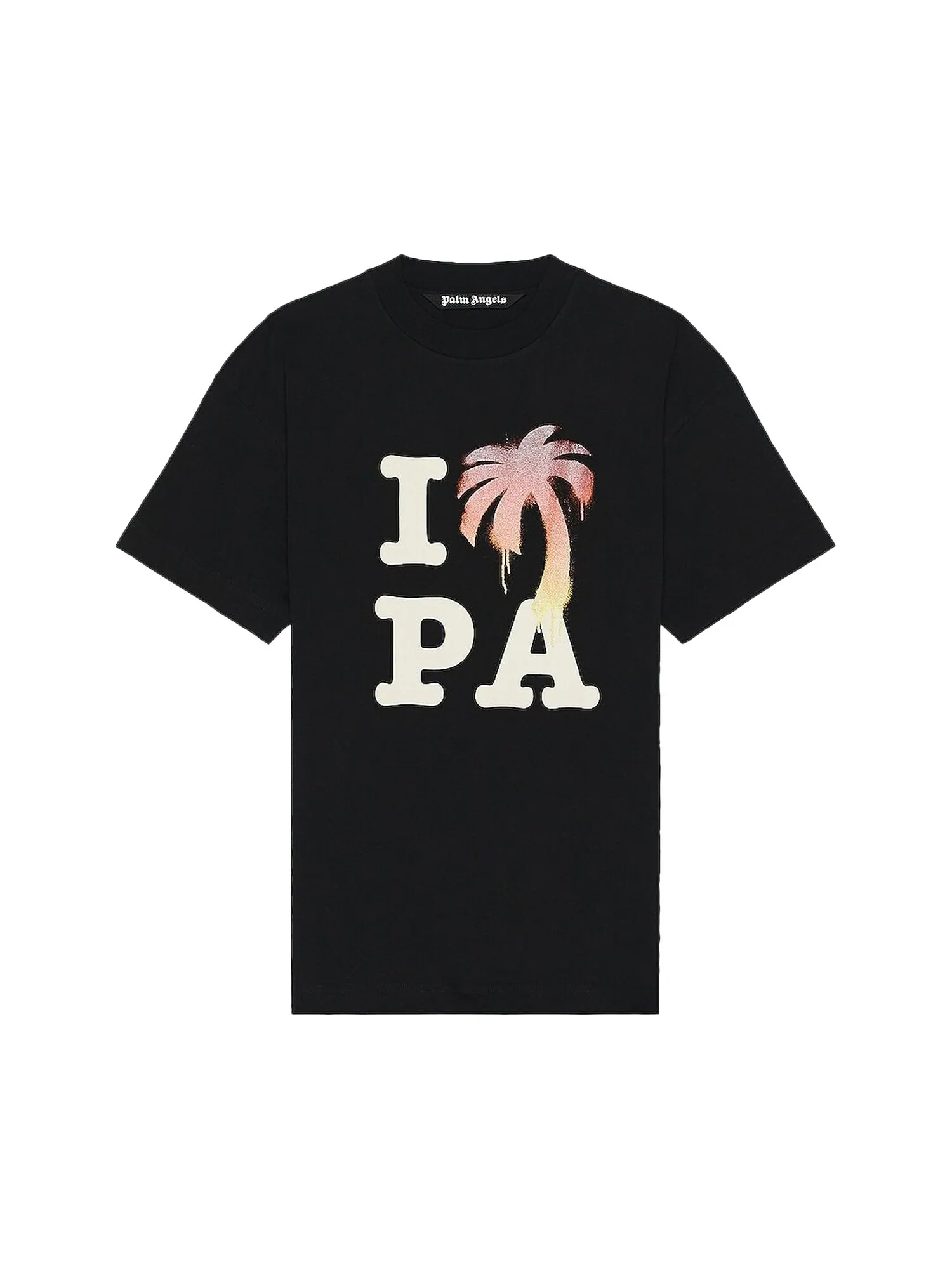 Футболка Palm Angels I Love PA — изображение 1 из 2, черный/красный