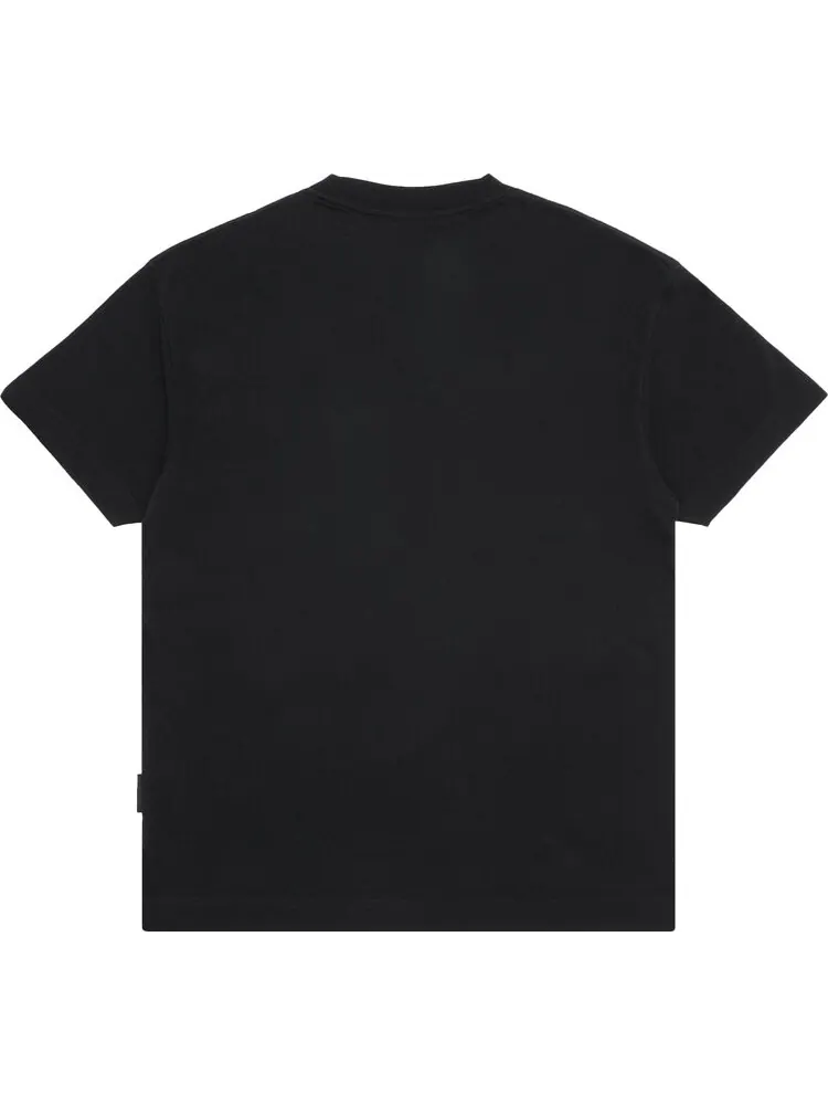 Футболка Palm Angels Burning Head Logo Short-Sleeve Tee 'Black/Yellow' — изображение 2 из 3, черный