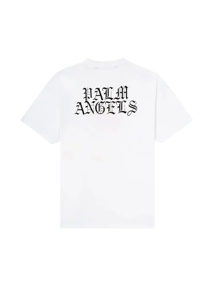 Футболка Palm Angels Burning Head Short-Sleeve T-Shirt 'White/Yellow' — изображение 2 из 2, белый