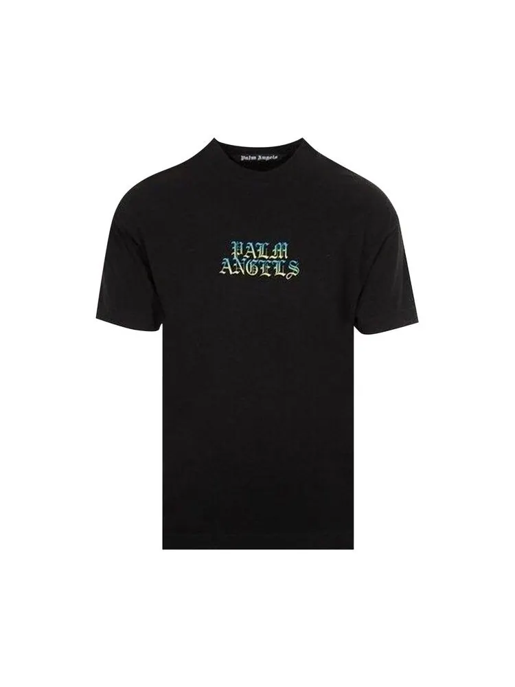 Футболка Palm Angels Gothic Logo Tee — изображение 1 из 1, черный/мульти