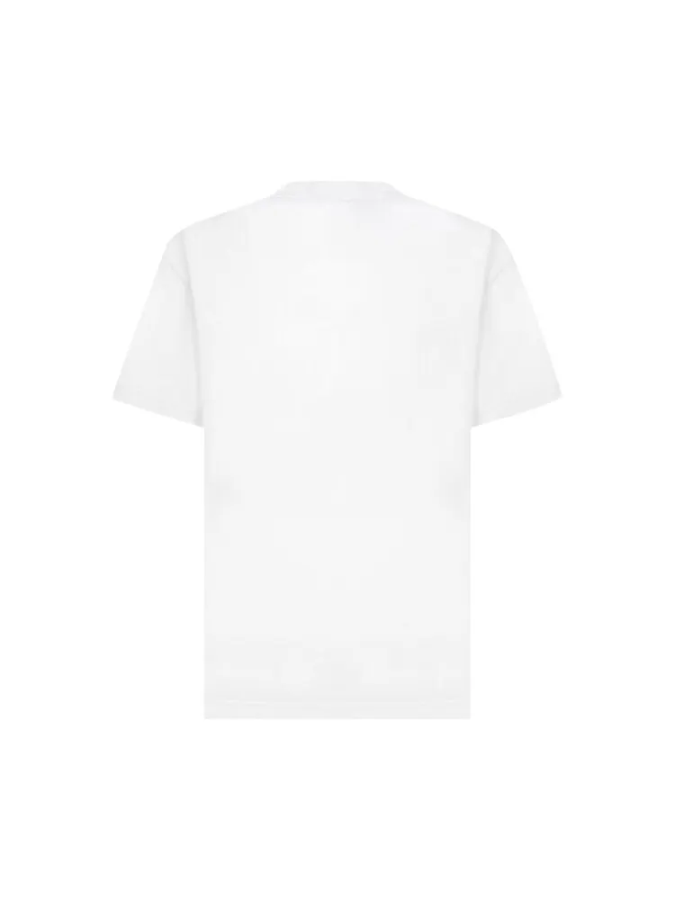 Футболка Palm Angels Black Cat Tee 'White/Black' — изображение 2 из 2, белый