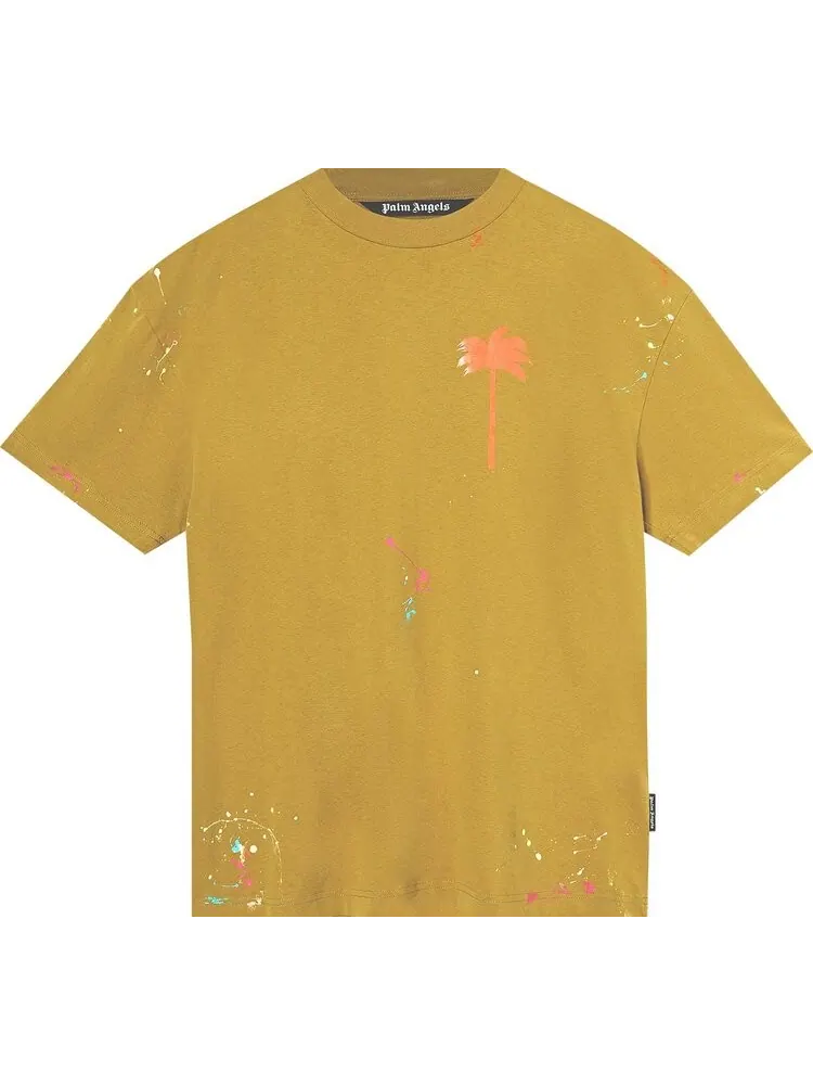 Футболка Palm Angels Palm Tree Painted T-Shirt 'Brown/Orange' — изображение 1 из 1, коричневый