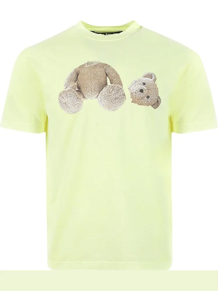 Футболка Palm Angels Bear Classic Tee 'Yellow Fluorescent' — изображение 1 из 1, желтый
