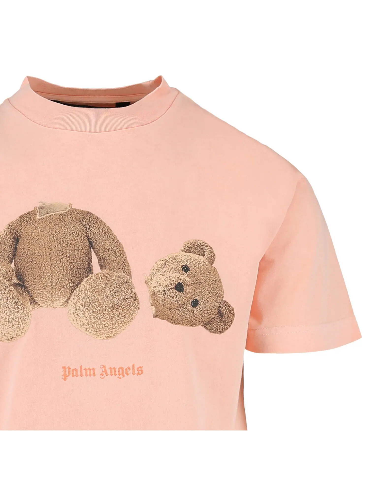 Классическая футболка Palm Angels Bear Salmon Fluorescent — изображение 3 из 3, серебристый