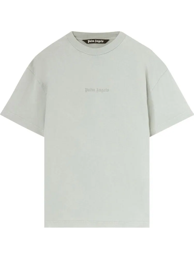 Футболка Palm Angels Reverse Logo Print T-Shirt 'Light Grey' — изображение 1 из 1, серый