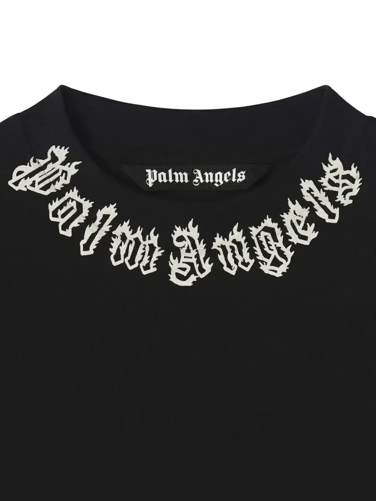 Футболка с логотипом на воротнике Palm Angels — изображение 3 из 3, черный