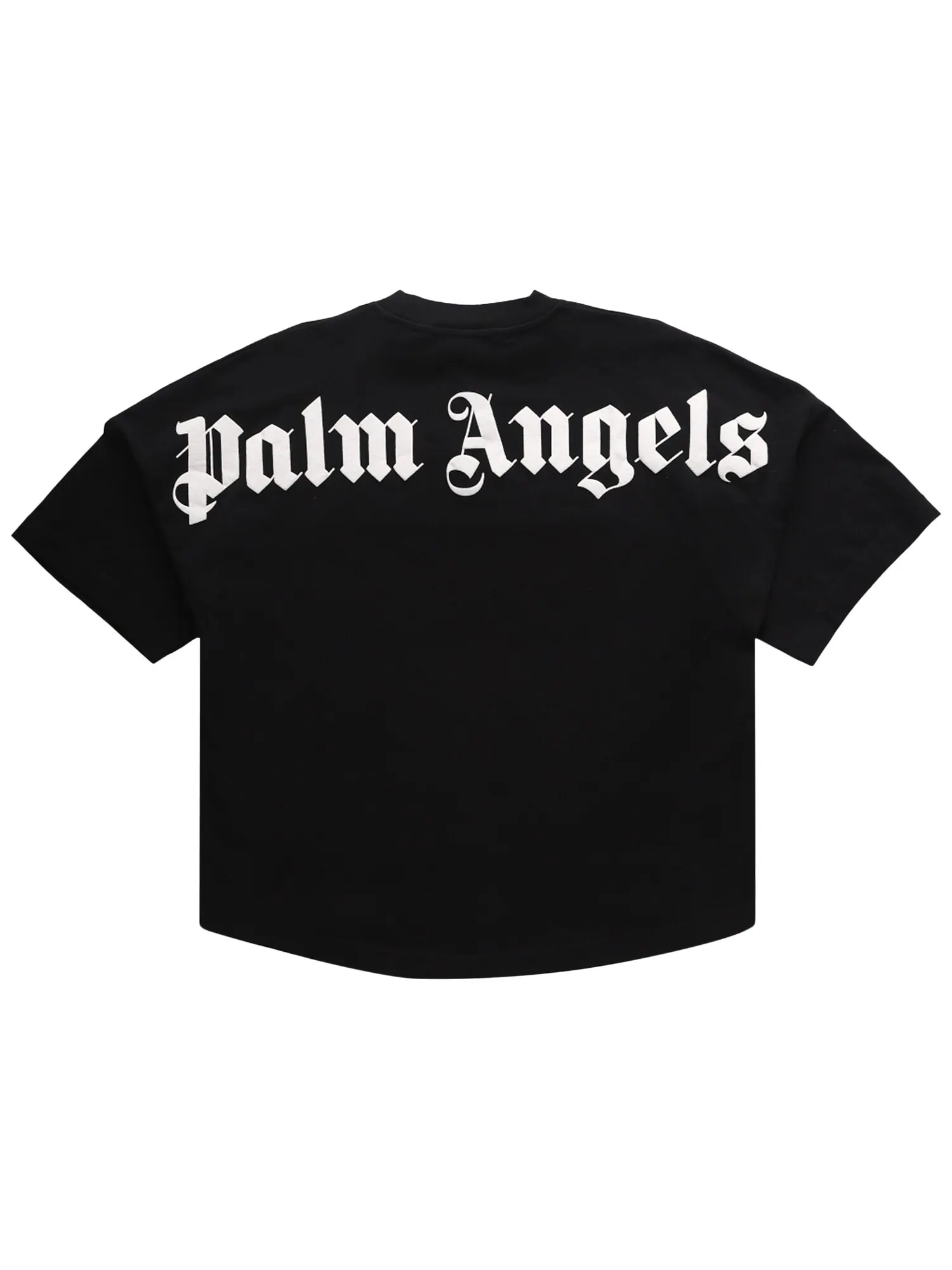 Футболка с классическим логотипом Palm Angels — изображение 2 из 3, черный/белый