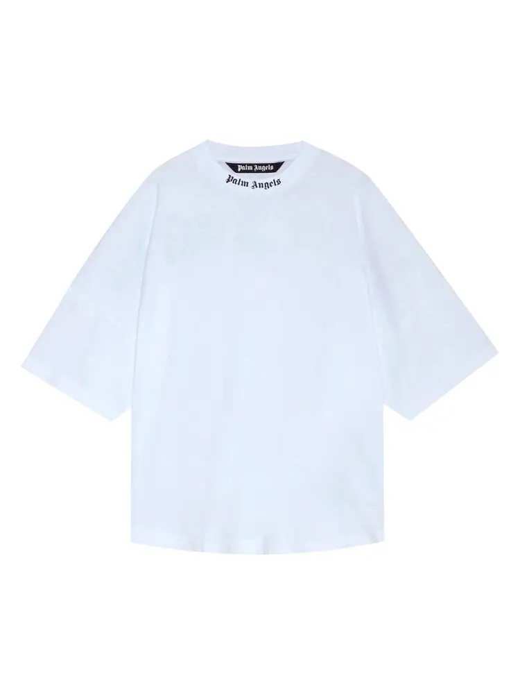 Футболка Palm Angels Classic Logo Over Tee 'White' — изображение 1 из 2, белый