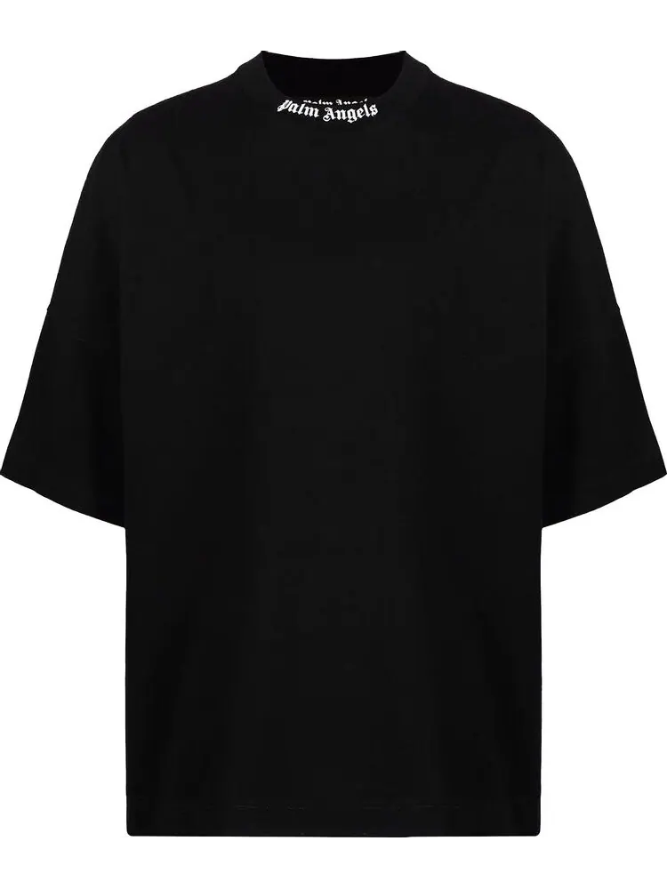 Футболка Palm Angels Classic Logo Over Tee 'Black' — изображение 1 из 1, черный