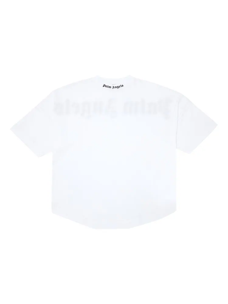 Футболка Palm Angels Classic Logo Over Tee 'White/Black' — изображение 1 из 3, белый