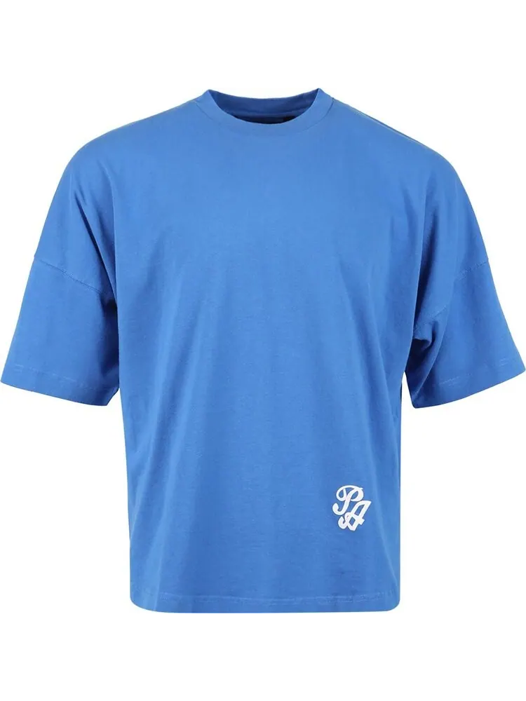 Футболка Palm Angels Marine Logo Over Tee 'Blue/White' — изображение 1 из 1, синий