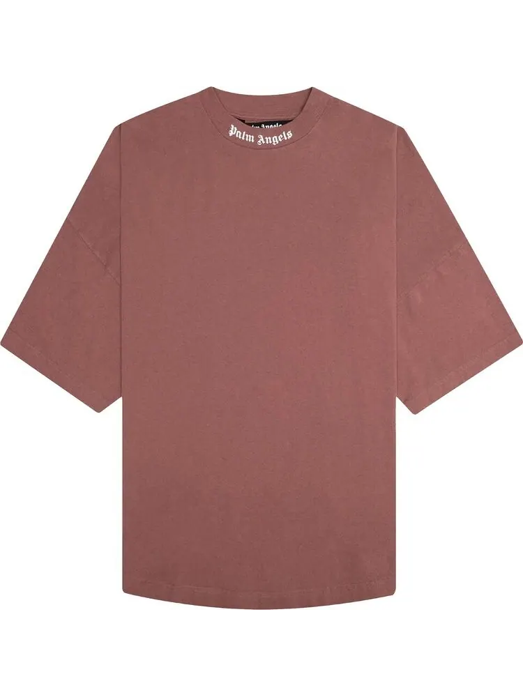 Футболка Palm Angels Classic Logo Over Tee 'Tan/White' — изображение 1 из 2, загар
