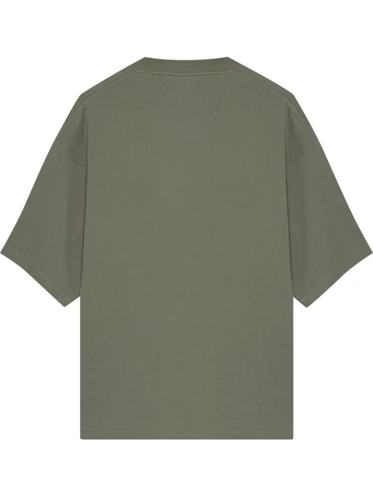 Футболка Palm Angels Bandana Print Tee 'Military/Light Grey' — изображение 2 из 2, зеленый