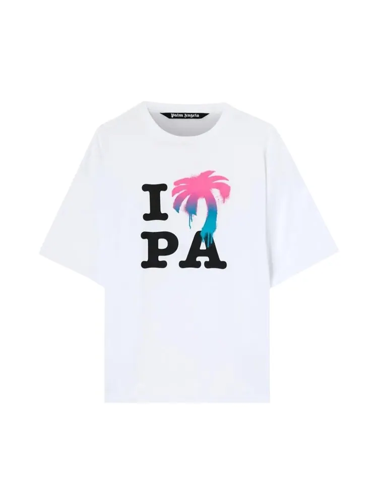 Футболка Palm Angels I Love PA Classic T-Shirt 'White' — изображение 1 из 1, белый