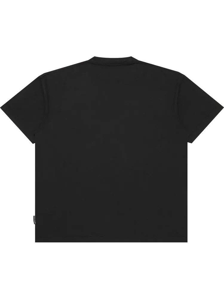 Футболка Palm Angels Burning Logo Tee 'Black/White' — изображение 2 из 3, черный