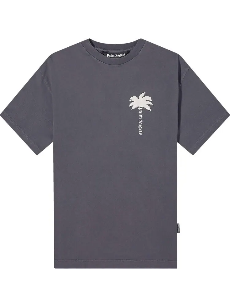 Футболка Palm Angels The Palm 'Dark Grey/Off White' — изображение 1 из 1, серый