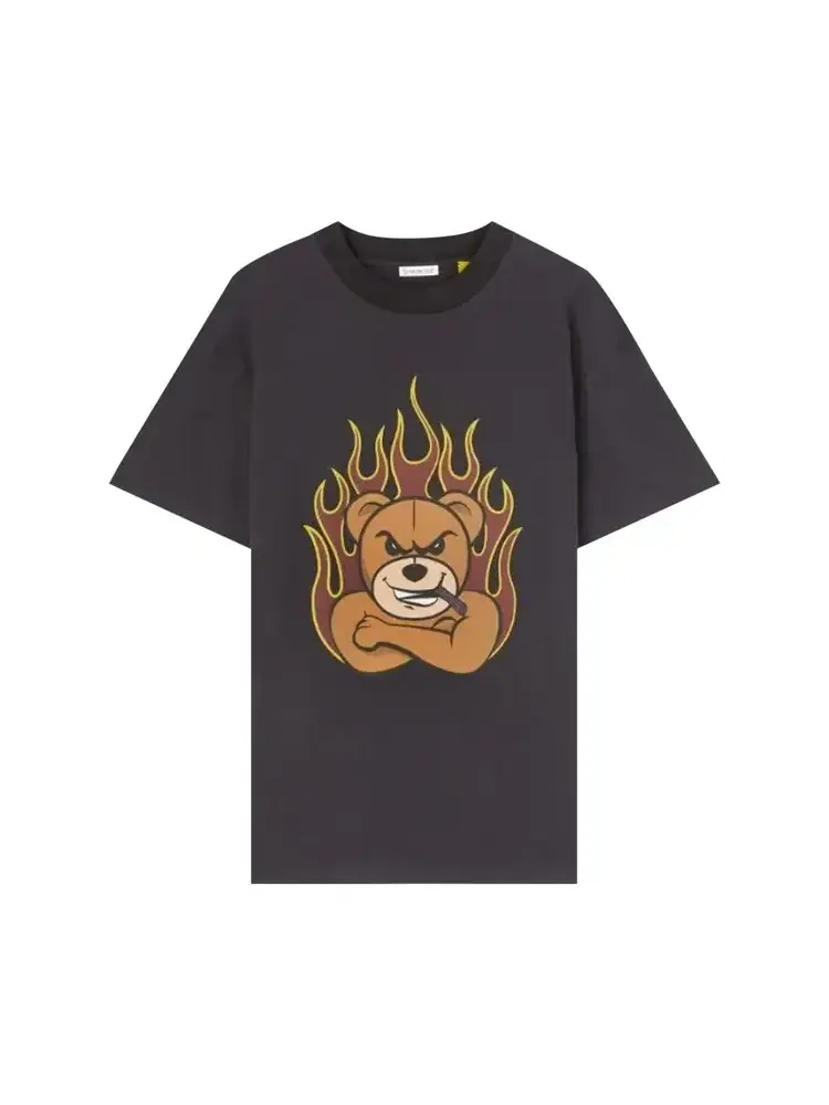 Футболка Moncler x Palm Angels Bear — изображение 1 из 1, черный