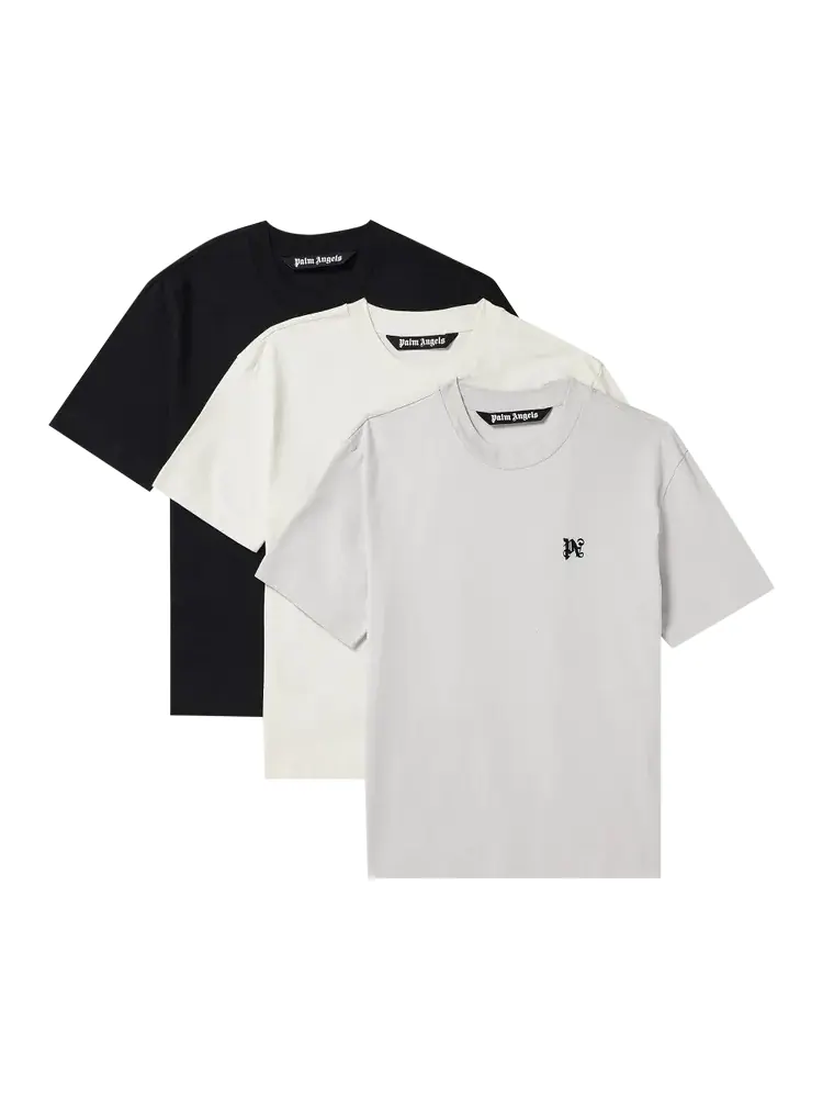 Футболка Palm Angels Monogram (3 Pack) 'Multicolor' — изображение 1 из 1, мульти