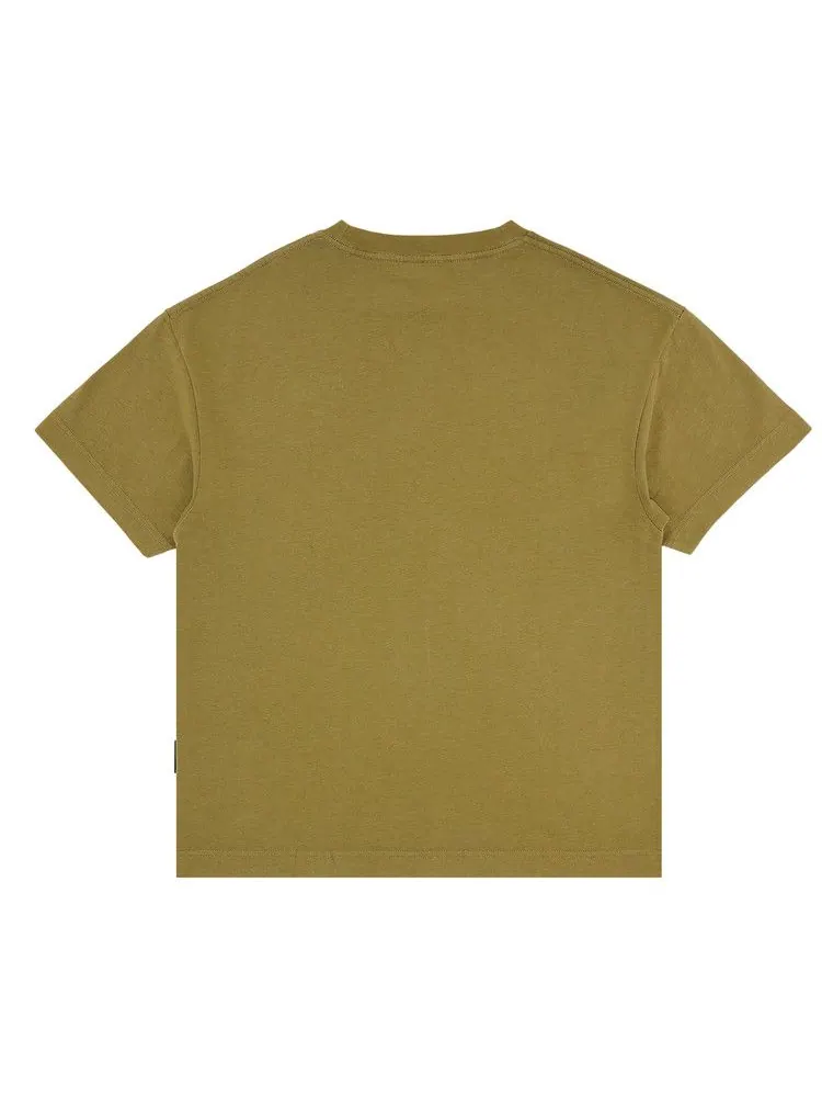 Футболка Palm Angels Bear In Mind Tee — изображение 2 из 3, зеленый/коричневый