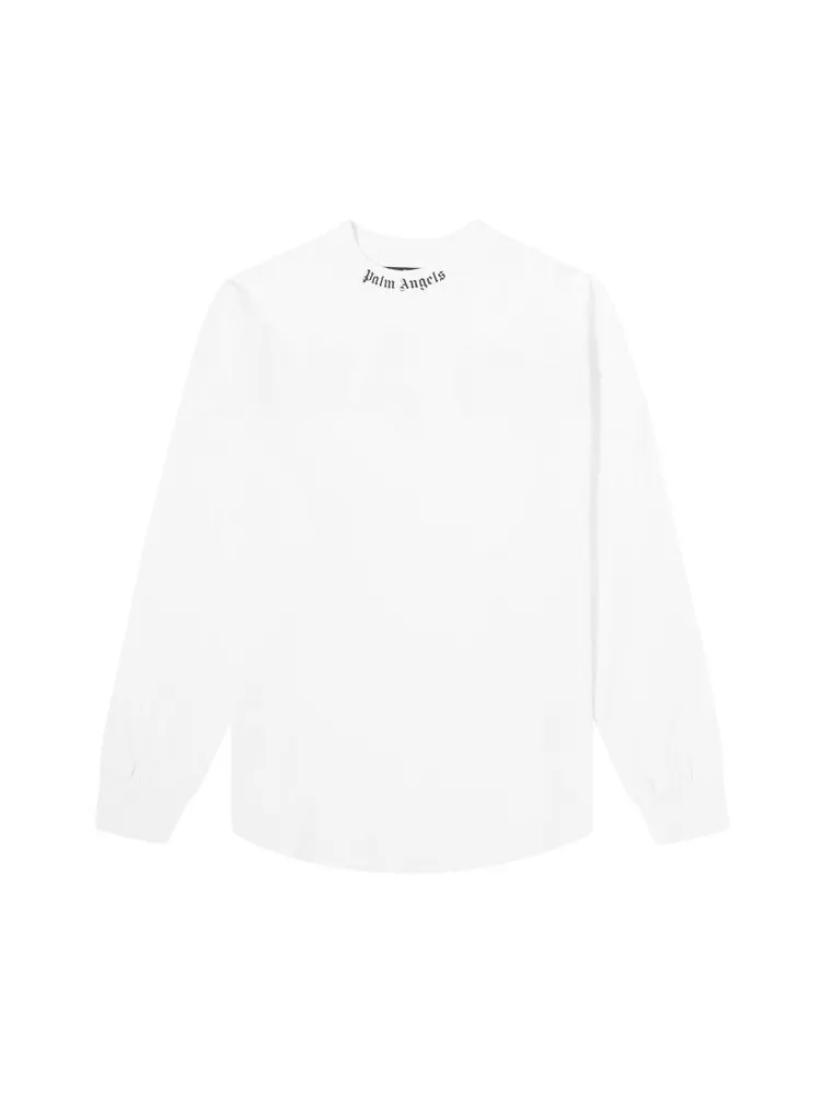 Футболка Palm Angels Doubled Logo Over Long-Sleeve Tee — изображение 1 из 1, белый