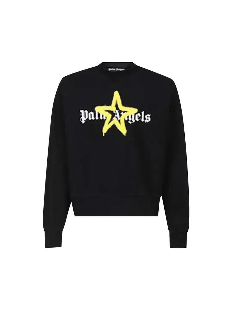 Толстовка Palm Angels Spray Star Logo — изображение 1 из 1, черный
