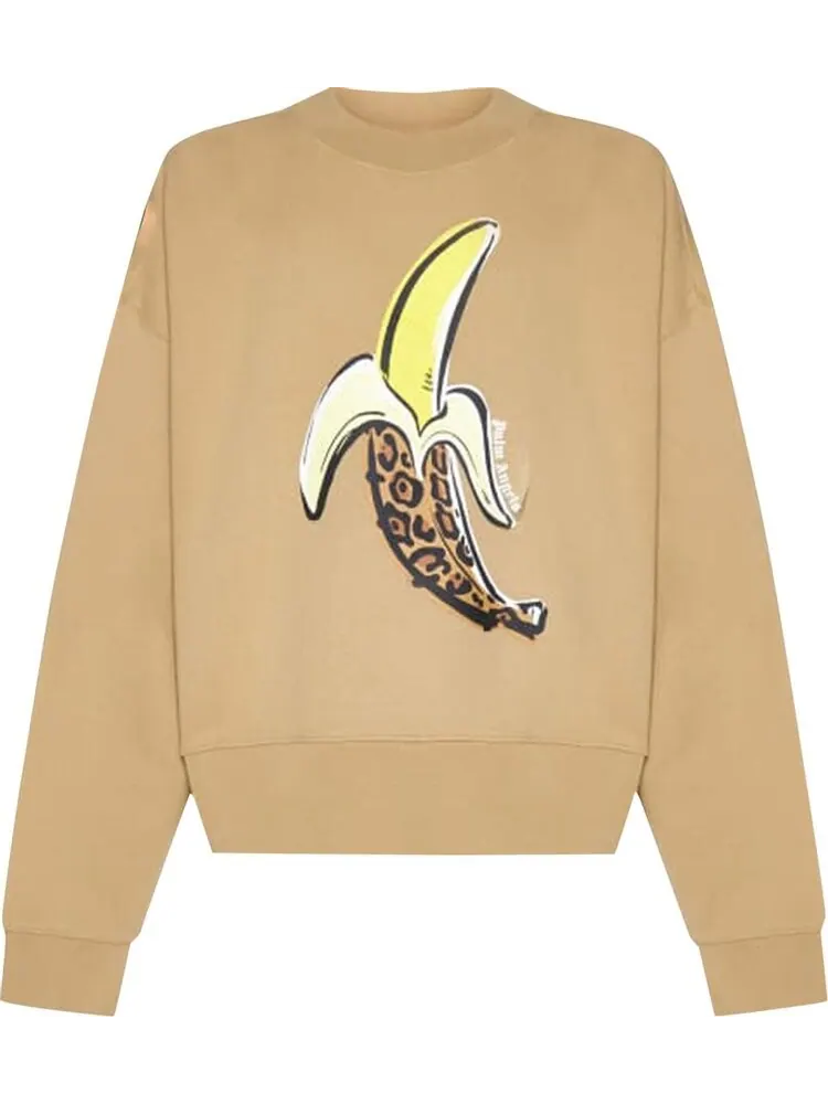 Толстовка Palm Angels Banana Crew 'Nuts/Yellow' — изображение 1 из 1, желтый
