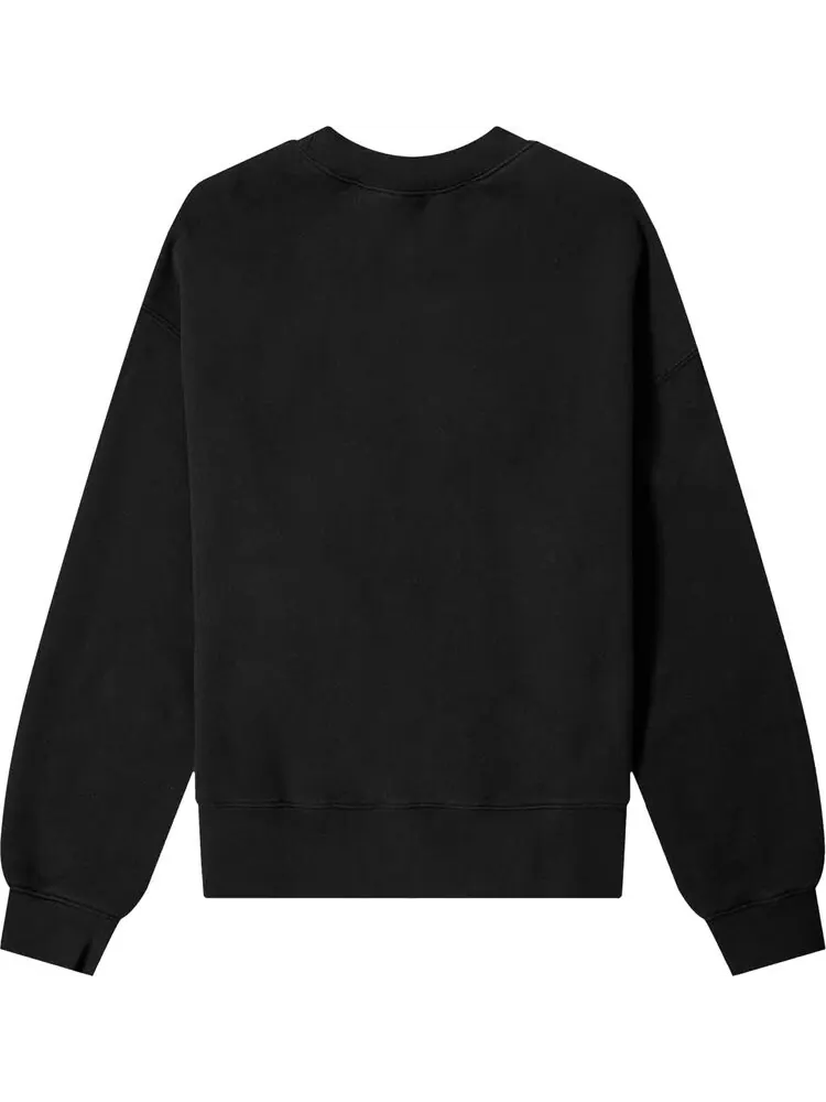 Толстовка Palm Angels Croco Crewneck 'Black/Green' — изображение 2 из 3, черный