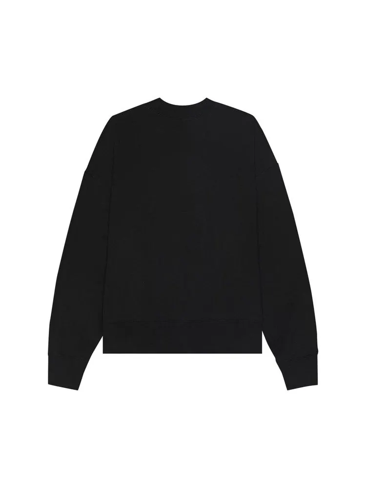 Свитер Palm Angels Classic Logo Crewneck — изображение 2 из 2, черный/белый
