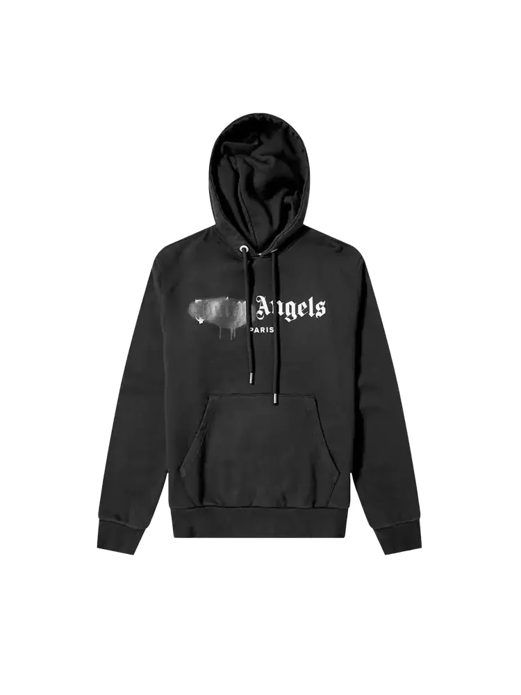 Худи Palm Angels Paris Sprayed 'Black' — изображение 1 из 1, черный