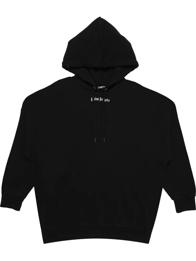 Худи Palm Angels Classic Logo Over Hoodie 'Black/White' — изображение 1 из 3, черный
