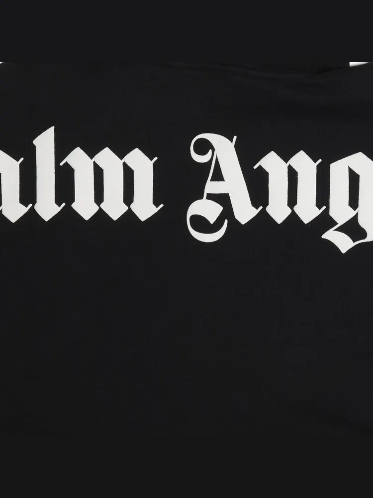 Худи Palm Angels Classic Logo Over Hoodie 'Black/White' — изображение 3 из 3, черный