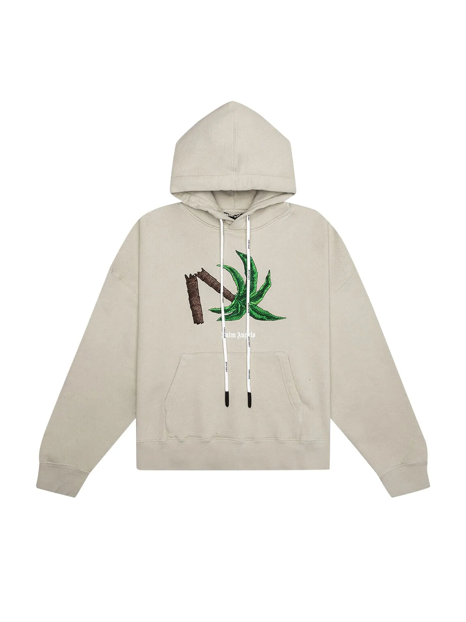 Толстовка Palm Angels Broken Palm Бежевый/Зеленый — изображение 1 из 2