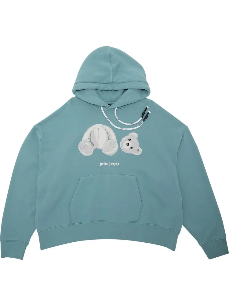 Худи Palm Angels Ice Bear Hoodie 'Aquamarine' — изображение 1 из 3, синий