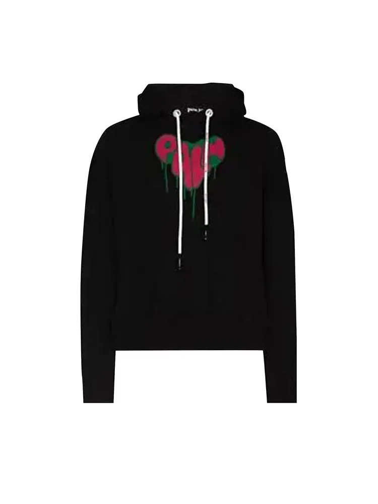 Худи Palm Angels Spray Heart Hoodie — изображение 1 из 1, черный